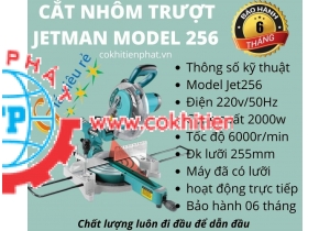 Máy cắt nhôm trượt chạy trực tiếp jetman JET256 (LƯỠI 255)