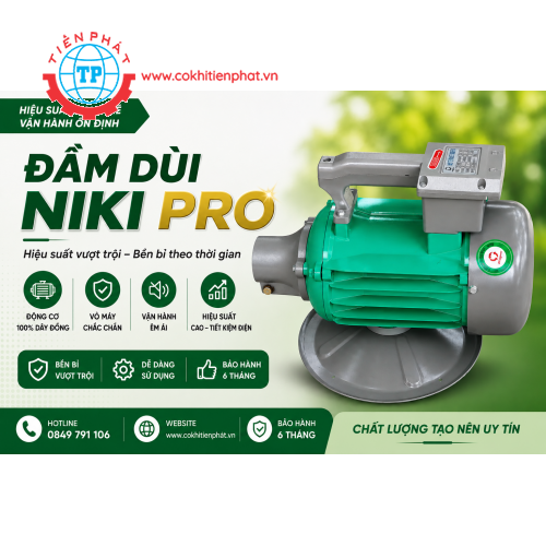 Động cơ đầm dùi Niki 2.2kw/380V