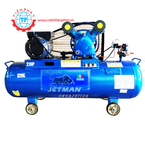 Máy nén khí dây đai Jetman 120L-2HP