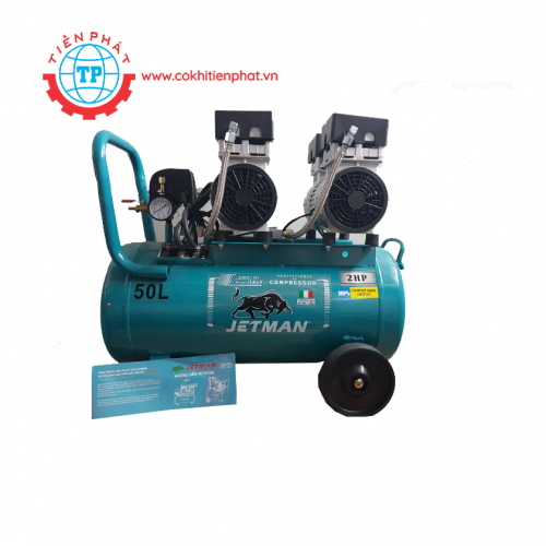 Máy nén khí không dầu JETMAN 50L -2 đầu nén