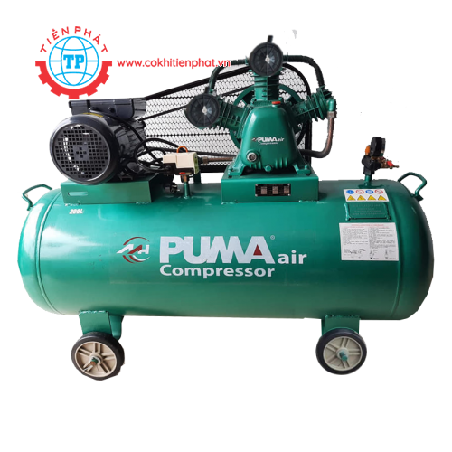 Máy nén khí dây đai Puma  200L-4HP (áp suất 12Kg/cm2)