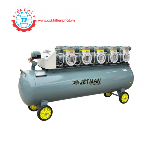 Máy Nén Khí Không Dầu Jetman 200L 10Hp NKF-1600x5T200 Lên Hơi Nhanh