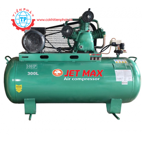 Máy nén khí dây đai Jetmax 300L-10HP ( loại 12kg)