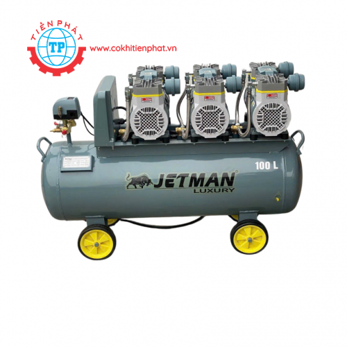 Máy Nén Khí Không Dầu Jetman 100L 6Hp NKF-1600x3T100 Lên Hơi Nhanh